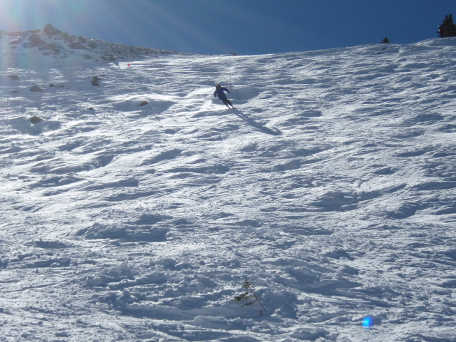 Over The Rainbow - a ski run at Loveland Basin